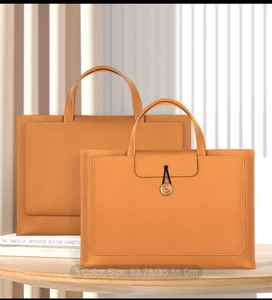 PRODUCT in STOCK Low MOQ Waterproof PU Vegan <b>Leather</b> Envelope Clutch Briefcase <b>Women</b> <b>Laptop</b> Sleeve <b>Bag</b> - Product Image 4