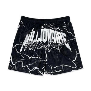 Shorts en maille personnalisés 100 % polyester, design sublimation, pour garçons et hommes, style basketball, pour la plage, fournisseur en gros, dernier design - Product Image 1
