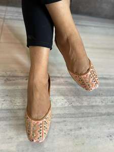 Juutti de styliste ethnique et indien, broderie multicolore, artisanat de mariée, 1 pièce - Product Image 3