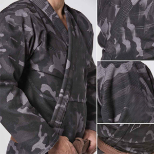 Meilleure qualité 2025 hommes Core Jiu Jitsu brésilien BJJ Gi Durable et léger coton et soie MMA compétition d'entraînement courte - Product Image 4