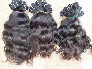 Cabello indio sin procesar, cabello humano indio ondulado con agua - Product Image 2