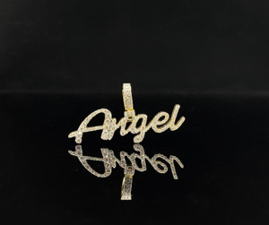 Pendentif unisexe en acier inoxydable serti de diamants CZ de style rappeur personnalisé - Product Image 1