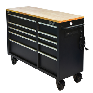 Armoire à outils 132cm 10 tiroirs armoire de rangement d'outils pour mécanicien Garage industrie entrepôt acier inoxydable OEM Support atelier - Product Image 3