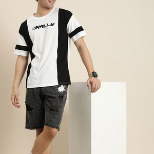 La mejor llegada Camiseta para hombre Diseño personalizable Diferentes tamaños Colores 100% Algodón Peinado Serigrafía Transpirable Último - Product Image 3