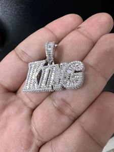 Custom King Hip Hop Pendant Custom VVS D Color 5.16CTW Men's Hip Hop King Pendant <b>Moissanite</b> Pendant Hip Hop <b>Jewelry</b> - Product Image 4