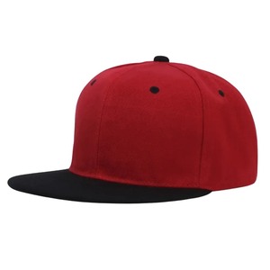 หมวกแก๊ปแบบ Snapback 6 แผง สีดำ-น้ำเงิน ตัดสี ผ้าฝ้าย ปรับขนาดได้ สไตล์สตรีทลำลอง สำหรับผู้ใหญ่ - Product Image 6