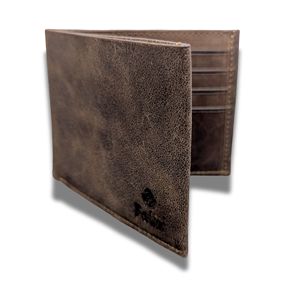 กระเป๋าสตางค์หนัง Crazy Horse สำหรับผู้ชายกระเป๋าสตางค์แบบสั้นหนังแท้มีช่องใส่บัตร - Product Image 6