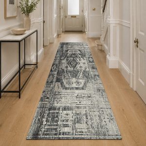 <b>RUGS</b> DEPOT LXDP-0786 Wholesale <b>Charcoal</b> <b>Grey</b> Designer Pattern Digital Printed Machine Washable Chenille Area <b>Rug</b> Non Slip - Product Image 5