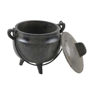 Quemador de incienso de caldero de hierro fundido, quemador de fragancia aromático ecológico para el hogar para varillas de incienso y revestimiento negro de carbón - Product Image 5