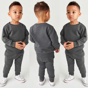 Ensemble de survêtement sport deux tons pour garçons, prix d'usine en gros, vêtements de rue, entraînement, ensemble de 2 pièces, survêtement à blocs de couleur pour enfants - Product Image 5