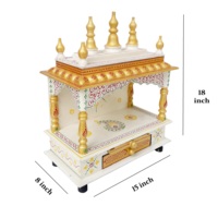 Indien finement sculpté en bois Mandir fait à la main maison Temple Mandapam culte indien spirituel saint Temple décor à la maison Art et cadeau