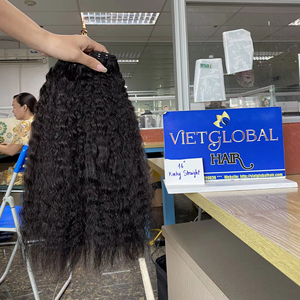 Venta al por mayor 100% Raw Vietnamita Kinky Straight Weft Extensiones de cabello Calidad Premium Color Claro Directo de Fábrica - Product Image 1
