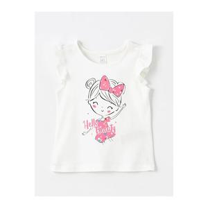 LCW t-shirt da bambina con stampa a girocollo manica corta, confezione da 2