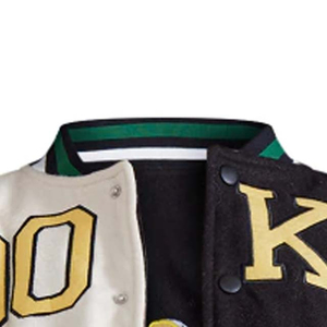 Chaqueta universitaria de cuero recortada de estilo Vintage para mujer, Chaqueta corta de béisbol transpirable con bordado de chenilla personalizado, ropa de calle - Product Image 6