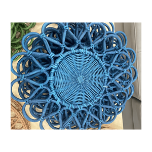 Assiette de chargeur en rotin naturel en gros Offre Spéciale tissage de bambou assiettes cultivées faites à la main plateau tricoté à la main pour mariage et location - Product Image 1