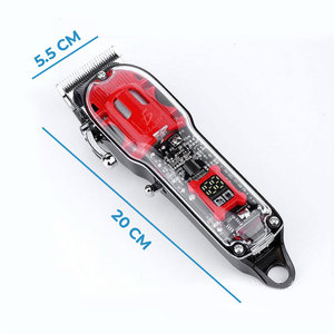 Máquina Profesional para Cortar y Recortar el Cabello para Hombres, Ajustable, Recargable, Cuchilla de Acero Inoxidable, Batería USB, Enchufe Estadounidense - Product Image 6