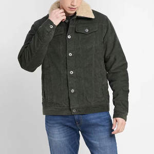Abrigos y chaqueta de cuero de ante de invierno de manga larga de nuevo diseño, abrigos y chaqueta de cuero de ante liso ajustados hechos en Pakistán - Product Image 1