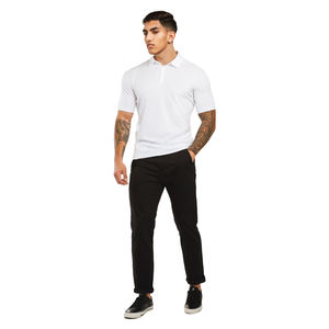 Chemises polo décontractées pour hommes, couleur unie classique, logo personnalisé en gros - Product Image 5