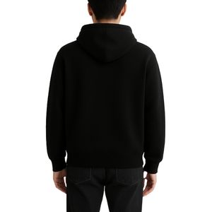 OEM Plain <b>Black</b> 100% Cotton Fleece Oversized Winter Hoodie <b>Sweatshirt</b> for Casual Wear Anti-Wrinkle Digital Printing - Product Image 2