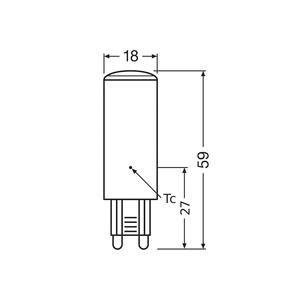 Ampoule LED OSRAM 4.8W G9 600lm avec température de couleur claire de 4000K - Product Image 3