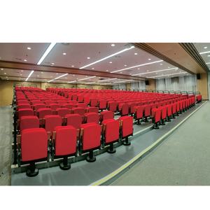 Sistema de Asientos Telescópicos Eléctricos Avant Sports <span class=keywords><strong>con</strong></span> Respaldo de <span class=keywords><strong>Madera</strong></span> Roja, Asientos Plegables Suaves, Sistema Retráctil para Grandes Estadios Interiores - Product Image 1