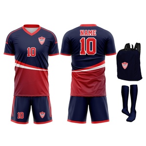 Uniformes de Fútbol Personalizados para Adultos, Conjuntos de Fútbol con Estampado Digital 100% Poliéster, Uniformes de Fútbol Completos para Hombre, Pantalones Cortos - Product Image 1