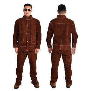 ชุดเชื่อมสะท้อนแสงสำหรับงานหนัก ชุดป้องกันอุตสาหกรรม ชุดเชื่อมแบบเต็มตัว ป้องกันไฟฟ้าสถิต กันน้ำ ระดับ D - Product Image 6