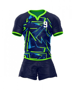 Uniforme de Rugby de Talla Grande Hecho a Medida de Alta Calidad con Manga Corta, Precio Económico, Ropa Deportiva Profesional, Impresión por Transferencia de Calor - Product Image 2