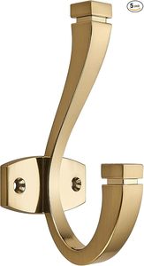 Champagne Bronze Coat <b>Hooks</b> Decorative Wall <b>Hooks</b> for Bathroom Bedroom <b>Kitchen</b>-Robe & Towel <b>Hooks</b> - Product Image 6