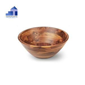 <b>Hot</b> Item 2025 Natural Acacia Wooden Bowls for Kitcheware From Vietnam Manufacturer From Vietnam For Wholesalers - Product Image 4