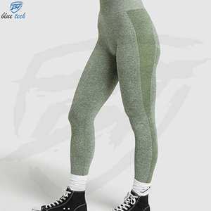 Women Elastic Soft High Waisted Design Tummy Control <b>Leggings</b> Girl Slimming Yoga Pants <b>Gym</b> Fitness Workout <b>Leggings</b> for Women - Product Image 2