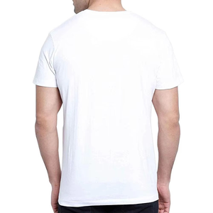 T-shirts pour hommes en jersey 100% coton de haute qualité, couleur unie simple, manches courtes, respirants, décontractés, surdimensionnés, anti-rétrécissement - Product Image 5