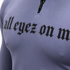 Custom Men’s Compression Shirt Half Zip <b>Long</b> <b>Sleeve</b> Gym Fitness Graphic <b>Base</b> <b>Layer</b> Sportswear OEM ODM - Product Image 5