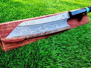 Cuchillo de Chef de Acero al Carbono Hecho a Mano, Bellamente Diseñado y Fácil de Agarrar, Viene con Funda de Cuero, Cuchillos para Camping y Supervivencia. - Product Image 6