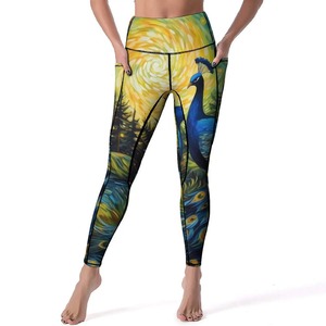 Mallas de algodón 100% para mujer de alta calidad, nuevo diseño personalizado, transpirable, informal, con logotipo, bolsillos ajustados de cintura media - Product Image 4