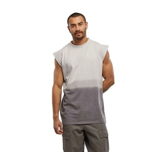 Camiseta sin mangas personalizada con diseño desgastado, corte holgado, larga, para culturismo, fitness, entrenamiento deportivo, elástica - Product Image 1