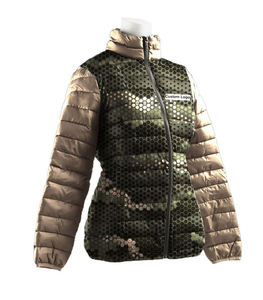 Chaqueta de invierno acolchada de algodón de gran tamaño para mujer con capucha gruesa prendas de vestir de manga larga con Spandex/forro de nailon producto terminado - Product Image 1