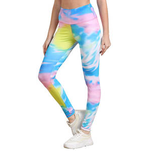 กางเกงโยคะเอวสูงของผู้หญิงกางเกงเลกกิ้งแฟชั่นเอวกลางไร้รอยต่อ - Product Image 1