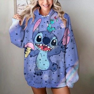 Sudadera con capucha suelta Puff para mujer 2026, ropa de calle informal de manga larga de alta calidad, talla Alls para invierno - Product Image 2