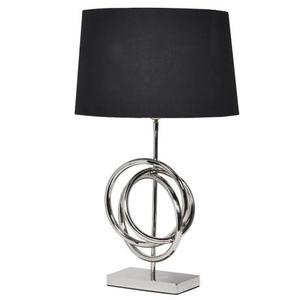 Lampe de table décorative de luxe avec des matériaux durables Finition chromée élégante en verre de nickel brillant - Product Image 1