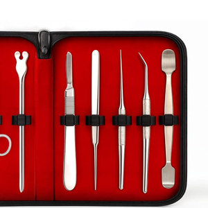 Instruments chirurgicaux manuels multifonctionnels en acier inoxydable, kit de chirurgie mineure avec ciseaux, certifié CE ISO13485, réutilisable - Product Image 4