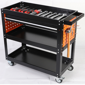 3-Layer Steel Tool Storage Cabinet <b>Wheels</b> Keyed <b>Lock</b> 300kg Load Capacity Customizable Dimensions OEM/ODM Available 3-Year - Product Image 6