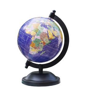 Stylish Metal Three-Legged World Globe Decor For Office And Classroom Antique Brass Finished Metal Globe Unique Home & Office - Product Image 4