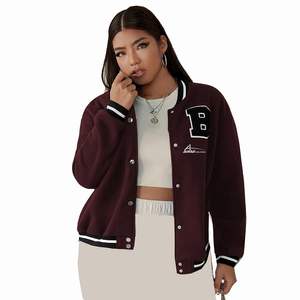 Vente en gros vestes pour femmes, vêtements décontractés vestes à lettres avec broderie Design Logo OEM Service - Product Image 1