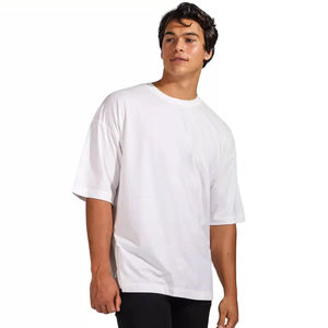 Top venta Streetwear Oversize camiseta bordada 240gsm camiseta 280gsm 300gsm 320gsm hombres 100% algodón de alta calidad camiseta de gran tamaño - Product Image 2