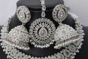 Cadena de clavícula de diamante artificial, collar de girasol, anillo colgante, pendientes, conjunto de joyería para mujer - Product Image 4