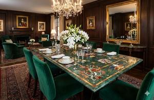 Table de chevet en marbre vert avec incrustation de nacre, artisanat personnalisé, art populaire indien, modèle Pietra, pour la Saint-Valentin - Product Image 3