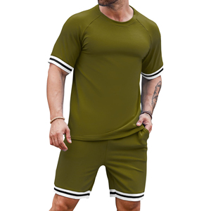 Ropa de fabricante, chándal de verano transpirable, ropa informal y cómoda de media manga, chándal de verano de algodón 100% para hombres - Product Image 3