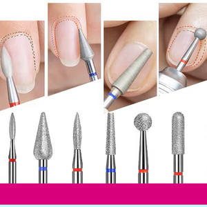 ロシアの前処理ネイルドリルビット小さなポケットツールサンディング & 剥離用研削ヘッド付きネイルアート用ダイヤモンド - Product Image 3