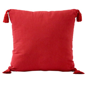 Embroidered Red color 18 * 18 Inch Throw Cotton <b>Christmas</b> Customized <b>Cushion</b> Cover for Hot Sale - Product Image 5